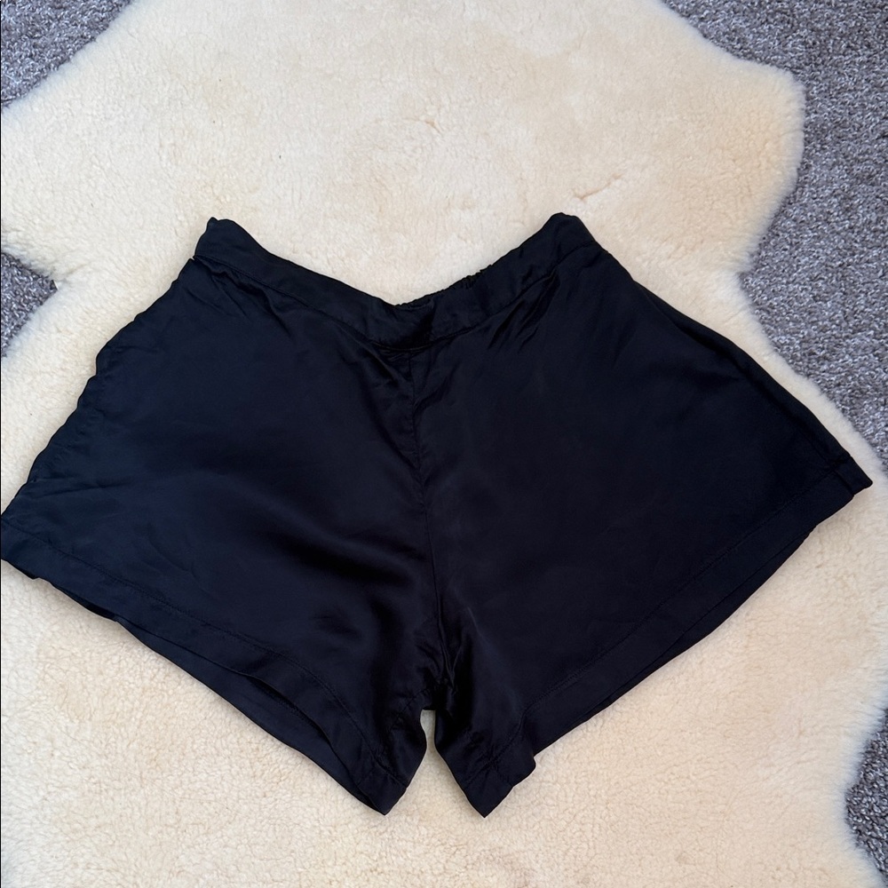 Athleta cupro satin shorts